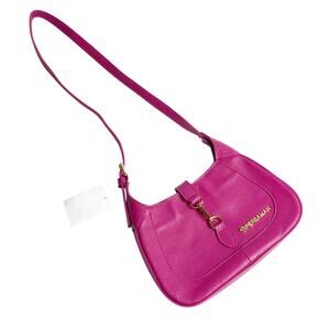 Persaman New York Hot Pink Genuine Leather Small Women Purse NEW